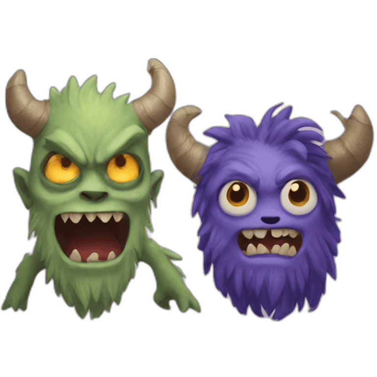 Monster trio emoji