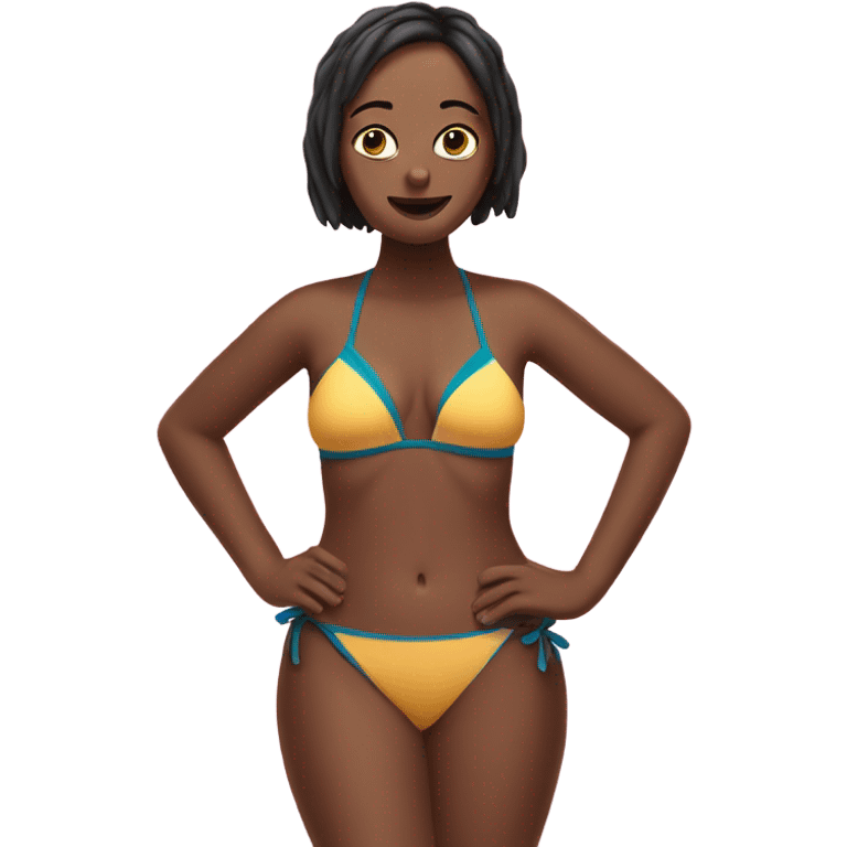 Tong wearing a swim suit emoji