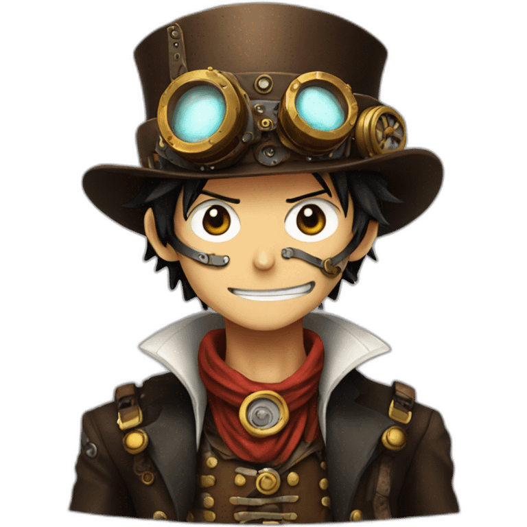 steampunk Luffy emoji