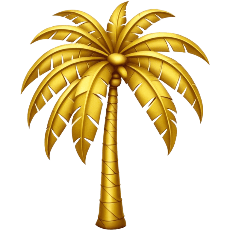 Golden palm tree emoji