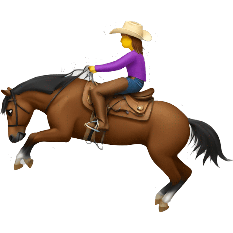 Barrel racing  emoji