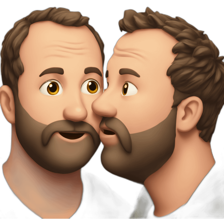 tom segura kissing bert kreischer emoji