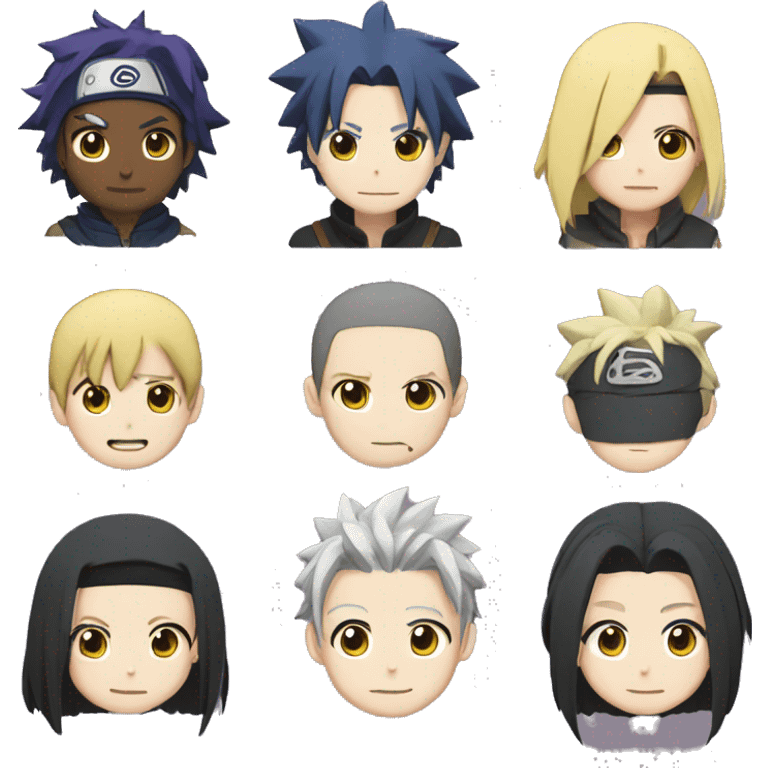 make subscribe badges for twitch , in naruto anime emoji