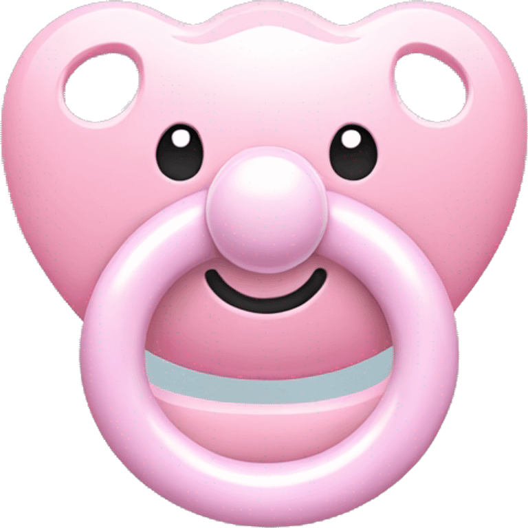 Pastel pink pacifier  emoji