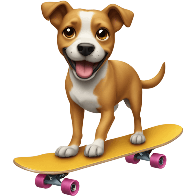 a dog on a skateboard  emoji