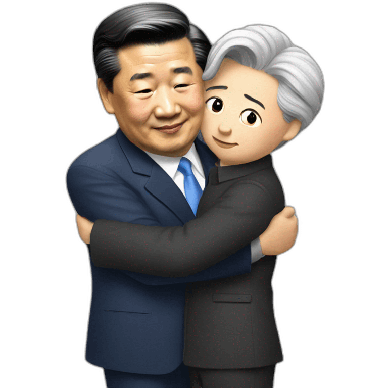 xijinping hugs trump emoji