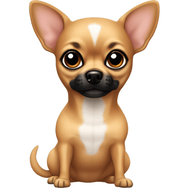 Brown chihuahua with black muzzle emoji