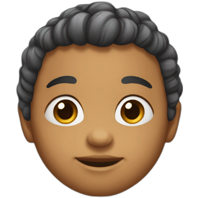 Bébé avec beaucoup de cheveux emoji