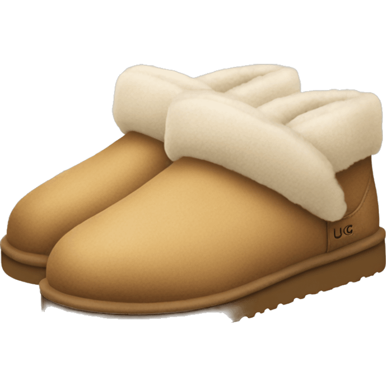 a pair of ugg slipper emoji