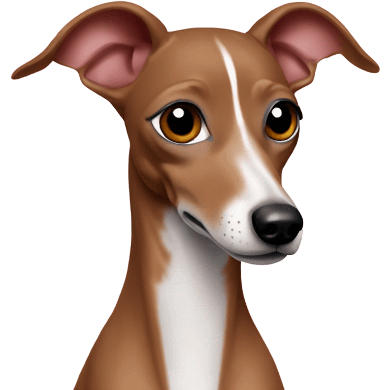 Red fawn italian greyhound emoji