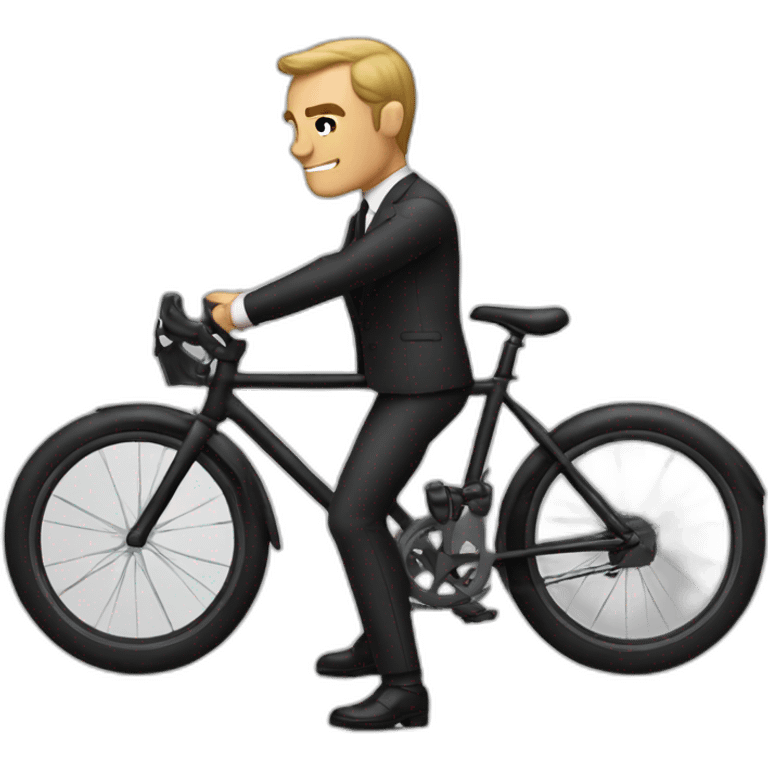 james bond en bicicleta emoji