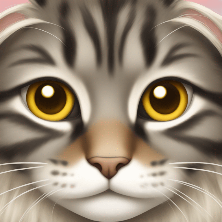 Norwegian forest cat  emoji