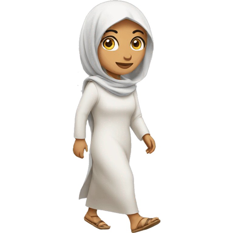 arab woman walking emoji