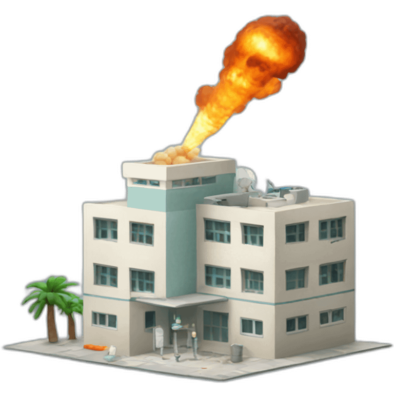 Palestinian hospital airstrike emoji