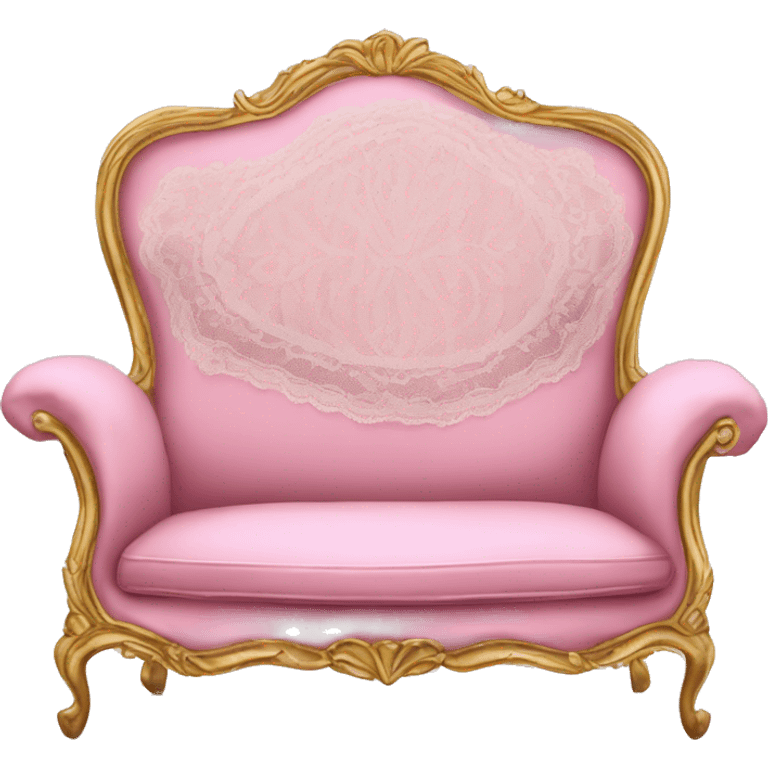 marie Antoinette lace pink sofa  emoji