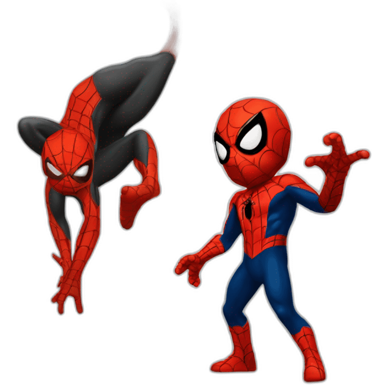 Dracaufeu et spiderman emoji