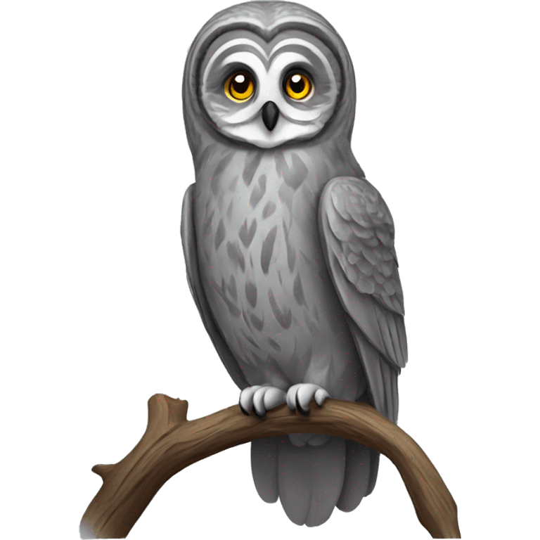 great grey owl full body emoji