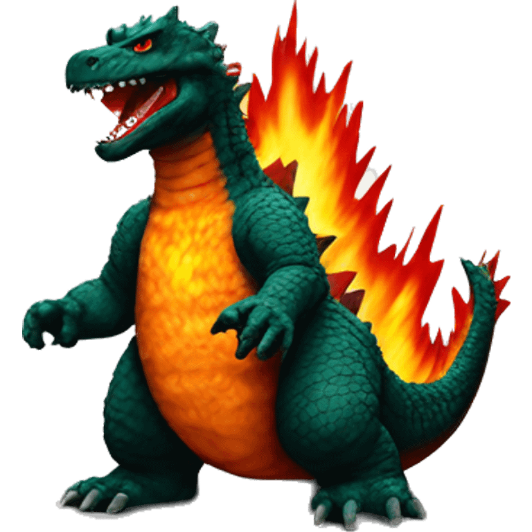 Burning Godzilla 1995 emoji