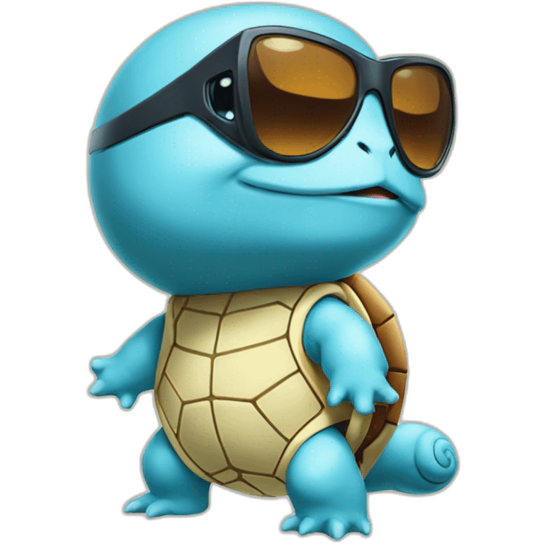 squirtle wearing sunglasses emoji