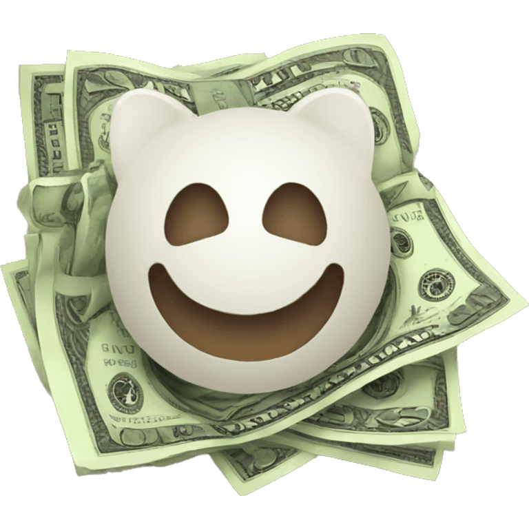 Instagram logo with money emoji