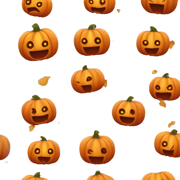 Pumpkin with a rosa bow at his Stiel emoji