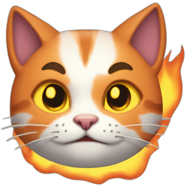 fire cat emoji