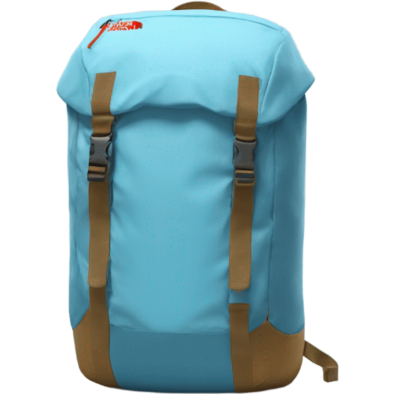 light blue vault north face backpack emoji