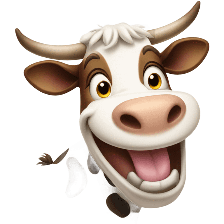 excited cow emoji