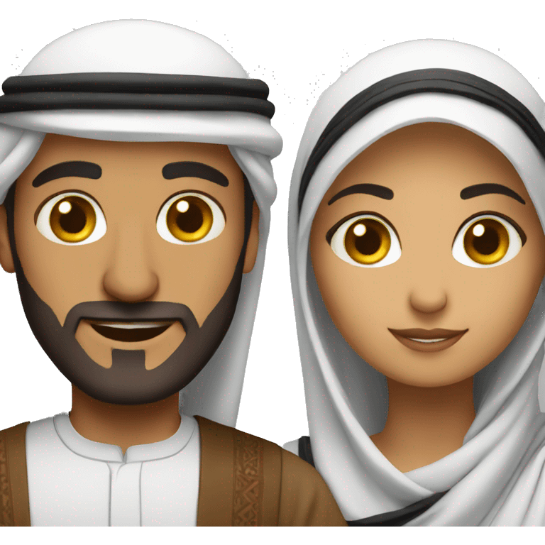 Arab couple  emoji