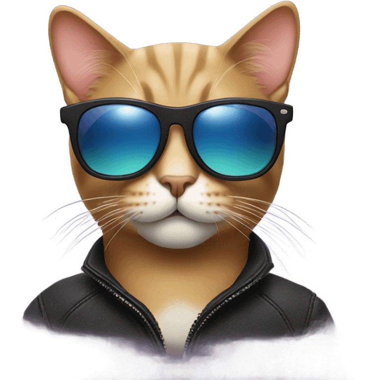 Cat with sunglasses emoji