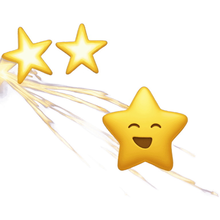 shooting star with sparkles  emoji