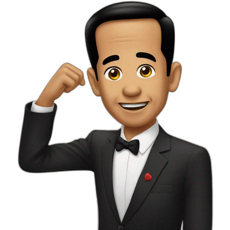 jokowi-sending-love emoji