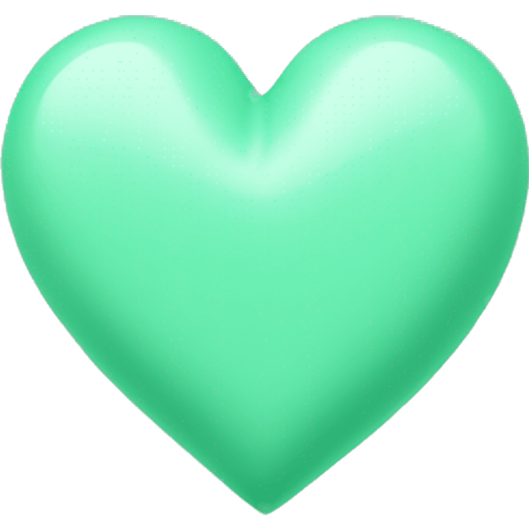 mint green heart emoji