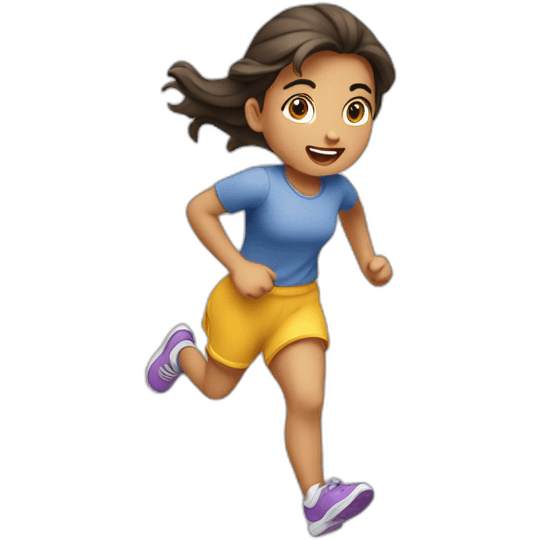 niña corriendo emoji