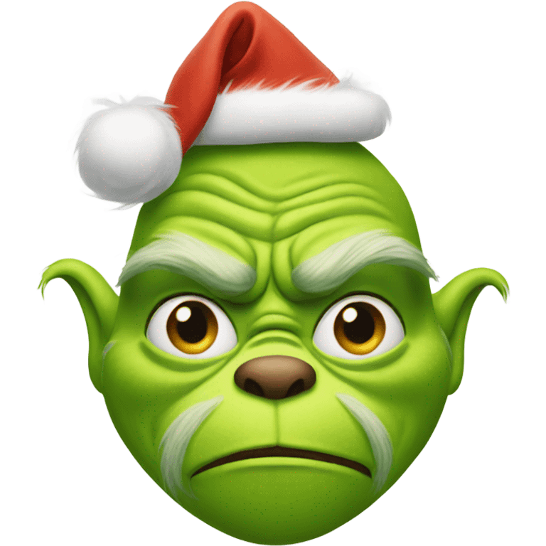 grinch with mustache emoji