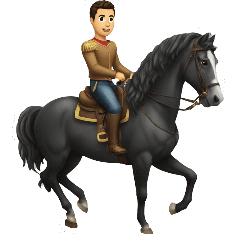 Cristiano sur cheval  emoji