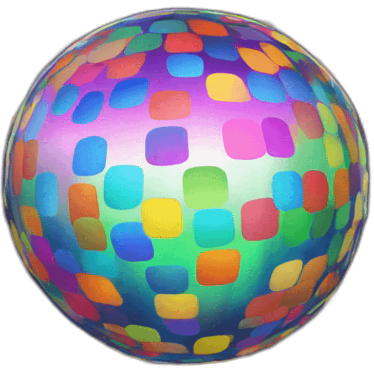 rainbow discoball emoji