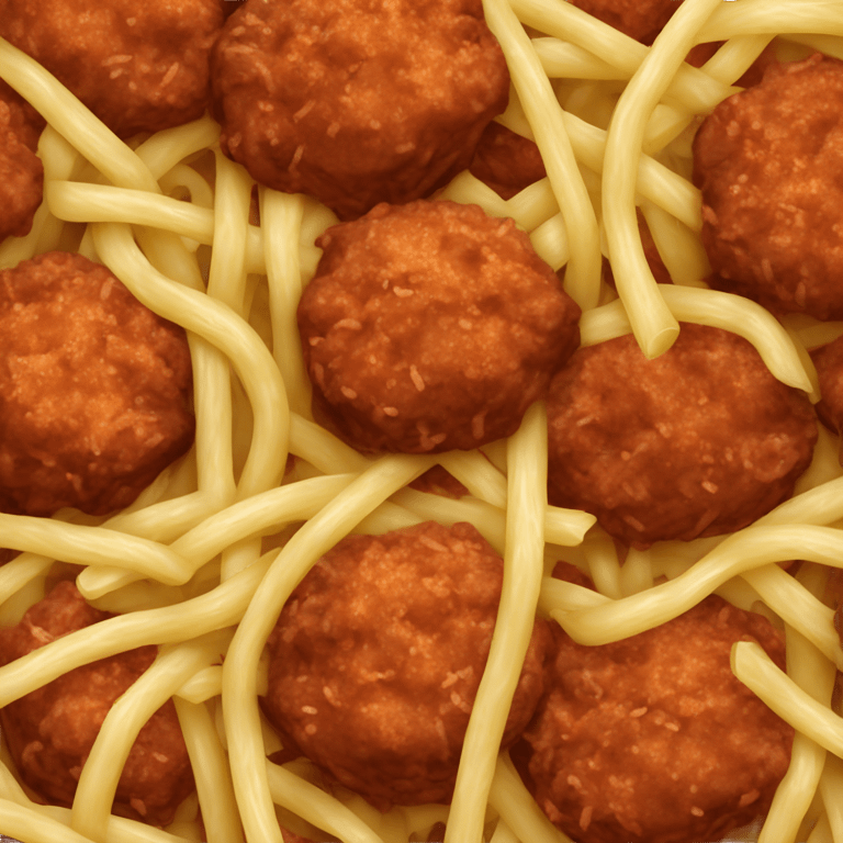 Spaghetti with meatballs  emoji