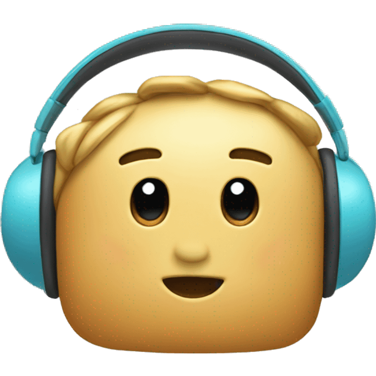 Headphones with bow emoji