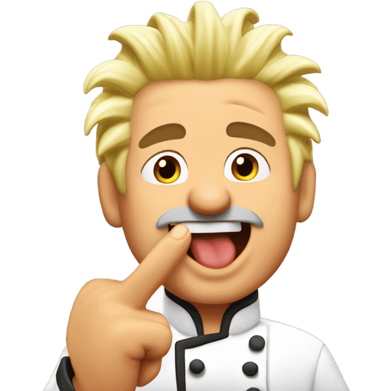 Guy fieri doing the chefs kiss emoji