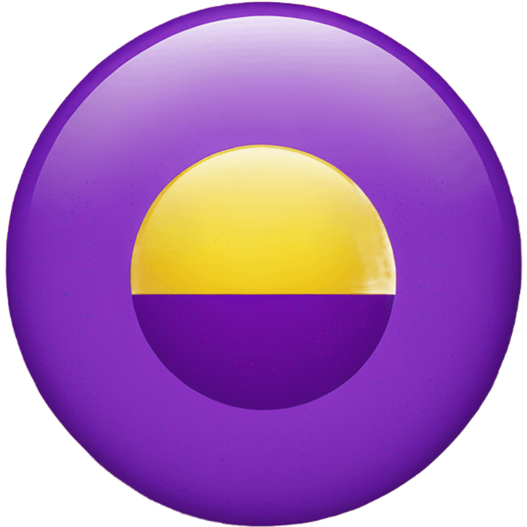 Intersex pride flag with yellow background and purple circle in the middle  emoji