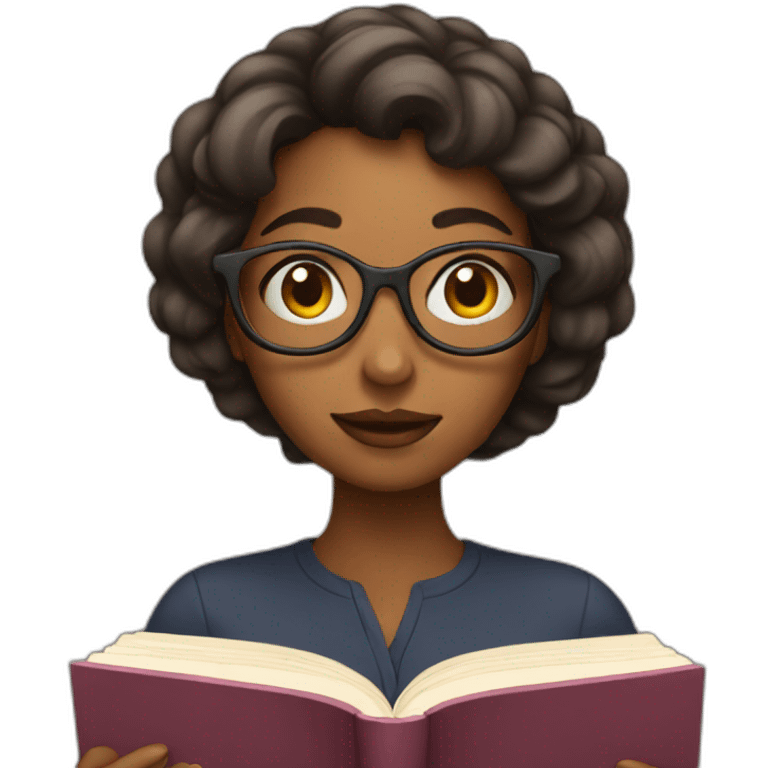 Woman read a book emoji