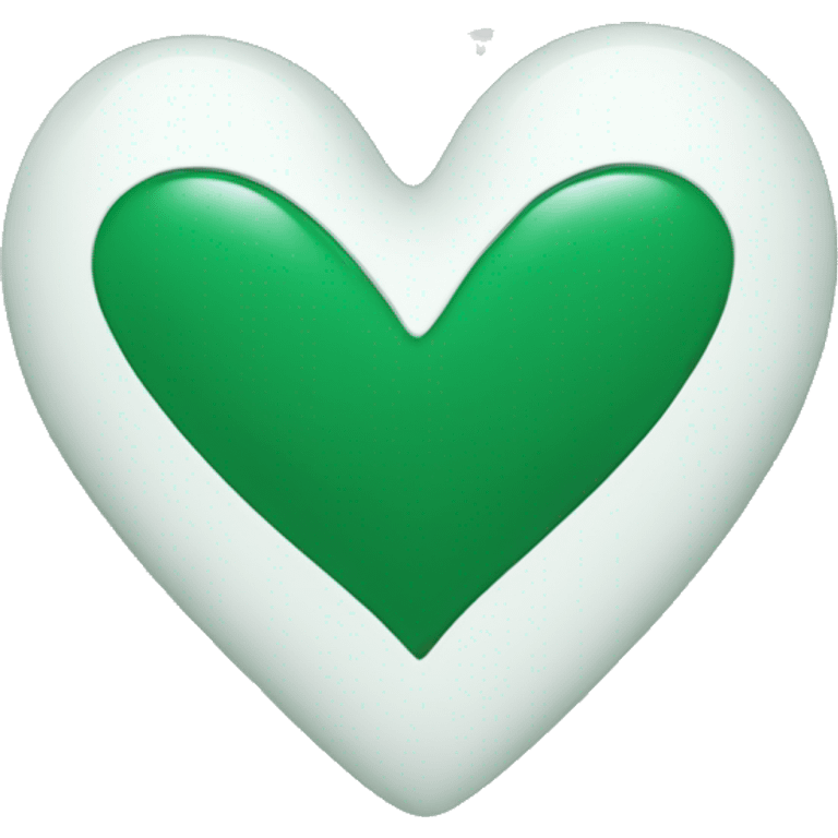 heart-deep-green-and-white-color emoji