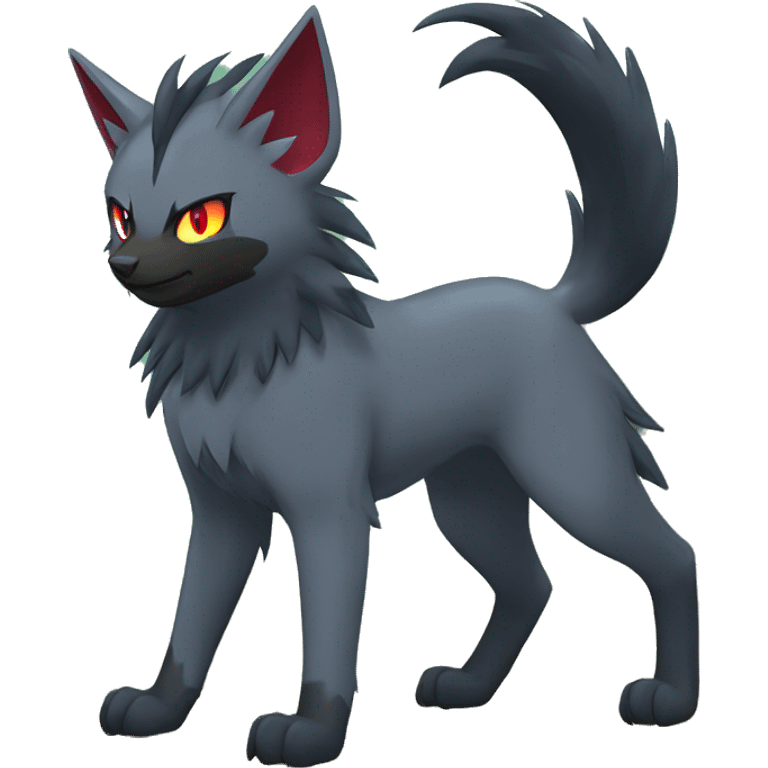 Litten-Zoroark-Mightyena-Zorua full body emoji