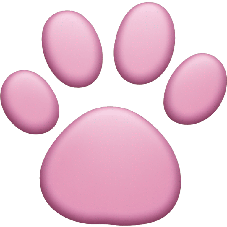 pink cat paw print emoji