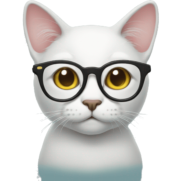 Cat with glasses emoji