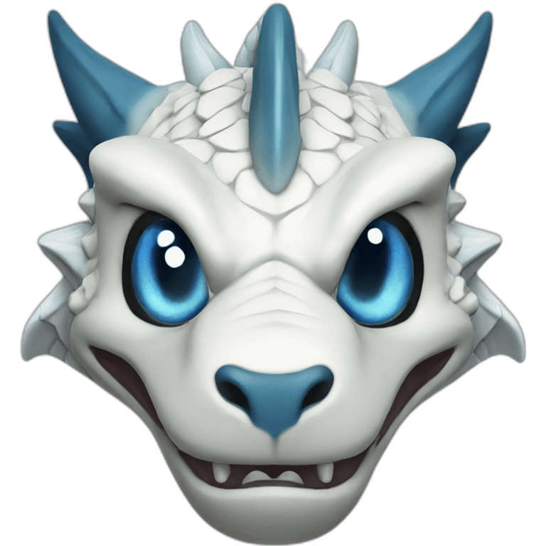 blue eyes white dragon emoji