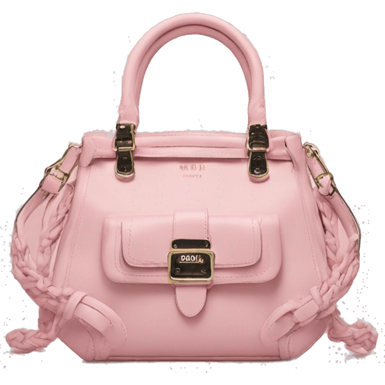 bolso rosa miu miu emoji