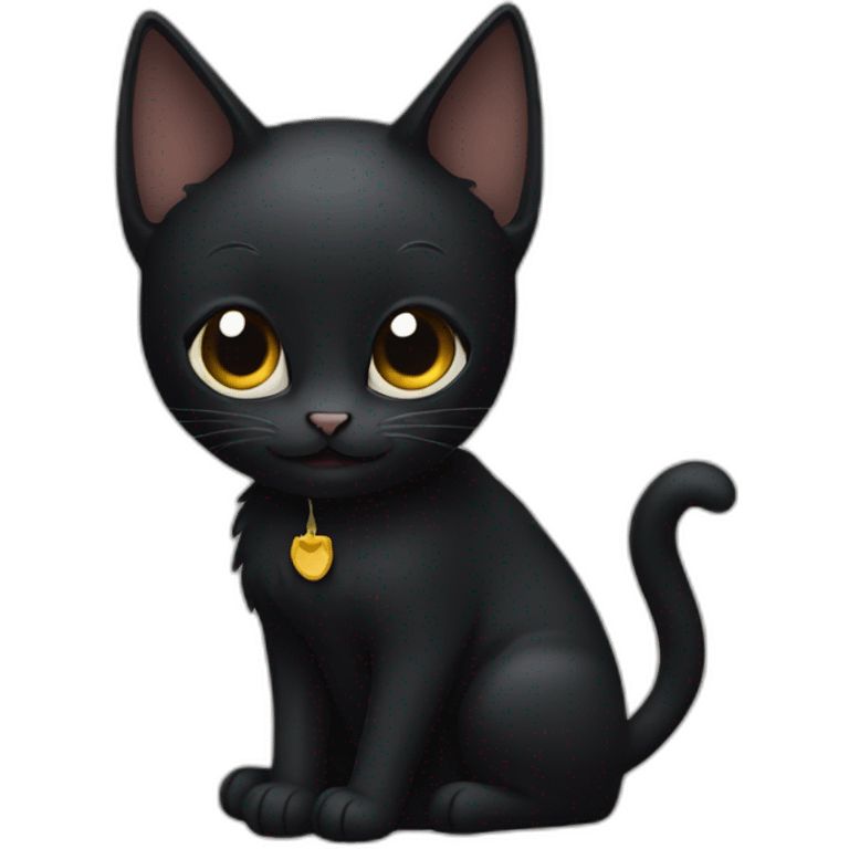 two black cats emoji