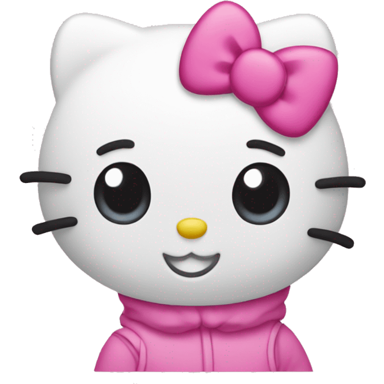 Hello Kitty pink emoji